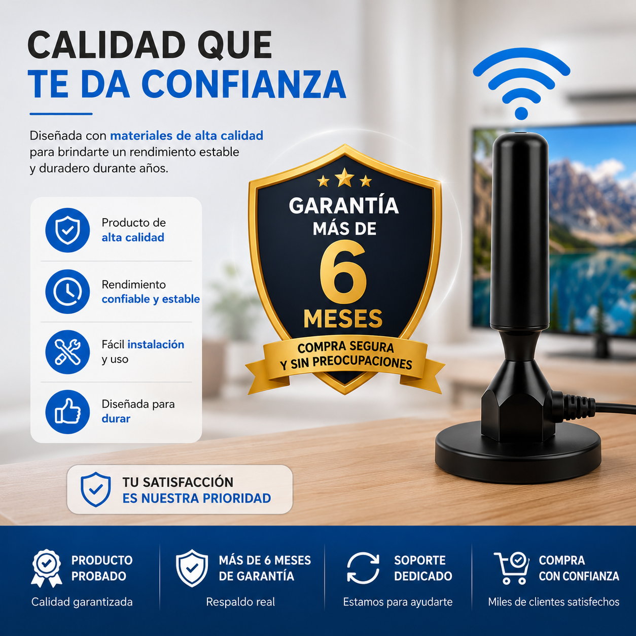 Antena Digital en HD y 4k™: Disfruta + de 5.000 Canales, series y películas.