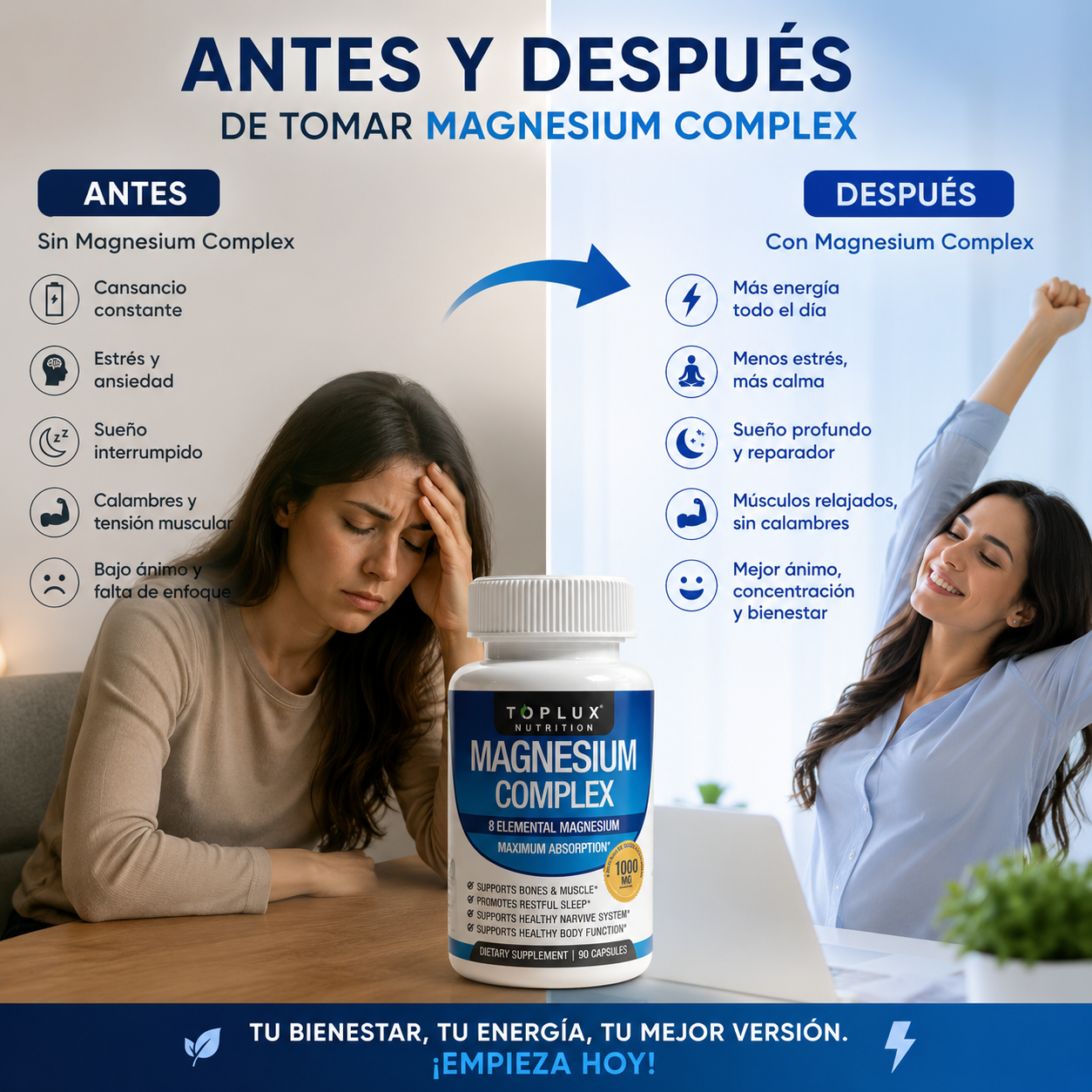 Magnesium Complex™: Recupera Tu Energía y Bienestar