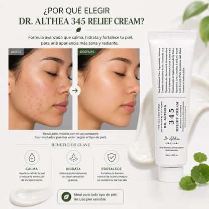 Dr. Althea 345™: Una crema diseñada para el cuidado diario de la piel. Dile adiós a las imperfecciones.