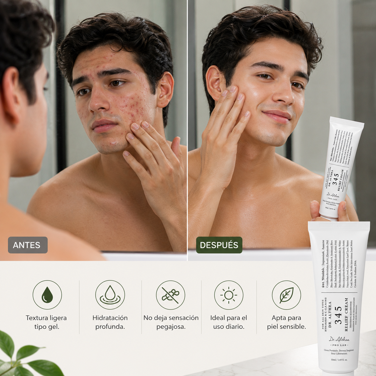 Dr. Althea 345™: Una crema diseñada para el cuidado diario de la piel. Dile adiós a las imperfecciones.