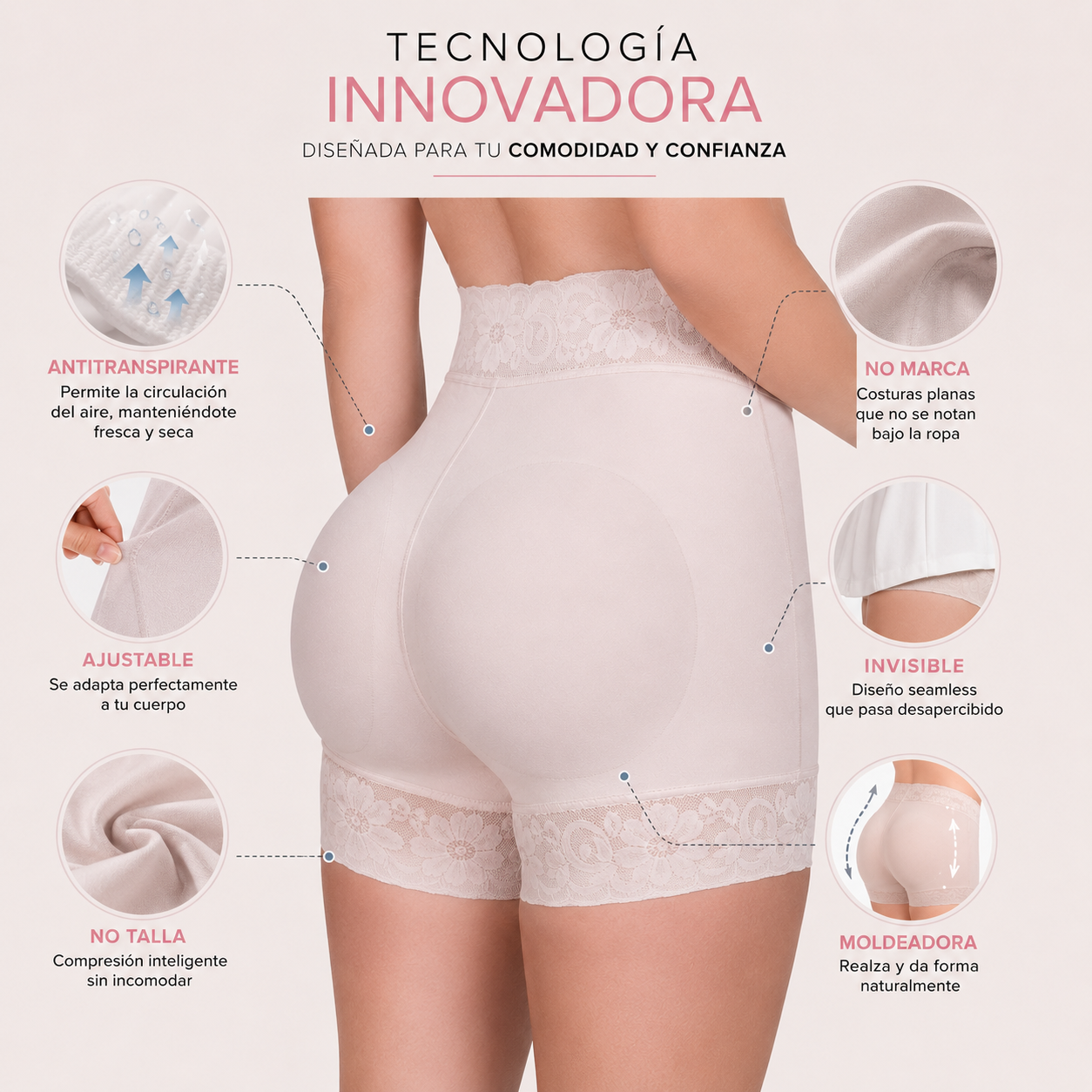 Panty Faja Invisible™: Levanta, Moldea y Estiliza tu Silueta.