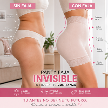 Panty Faja Invisible™: Levanta, Moldea y Estiliza tu Silueta.