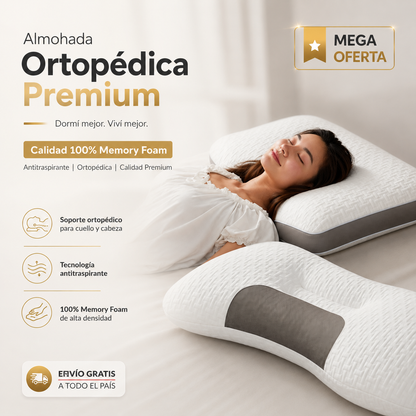 Almohada Ortopédica Premium: Transforma tu día.