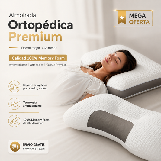 Almohada Ortopédica Premium: Transforma tu día.