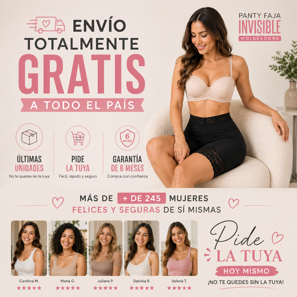 Panty Faja Invisible™: Levanta, Moldea y Estiliza tu Silueta.