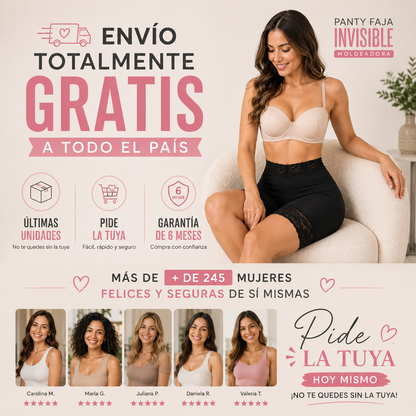 Panty Faja Invisible™: Levanta, Moldea y Estiliza tu Silueta.