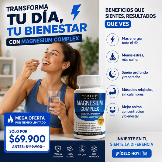 Magnesium Complex™: Recupera Tu Energía y Bienestar